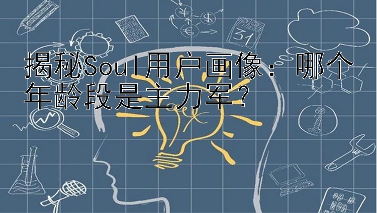 揭秘Soul用户画像：哪个年龄段是主力军？