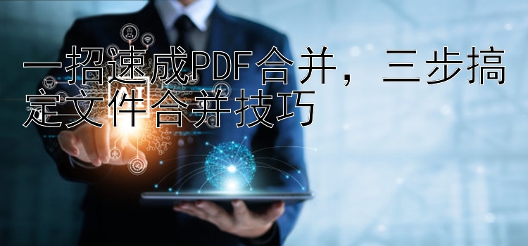 一招速成PDF合并，三步搞定文件合并技巧